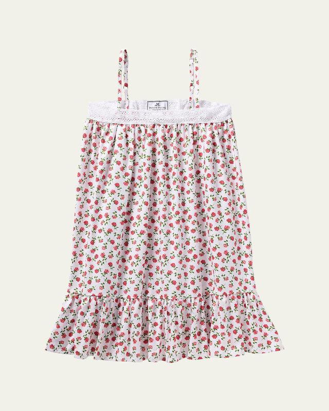 Girl's Lily Petite Petals Print Nightgown, 6M-